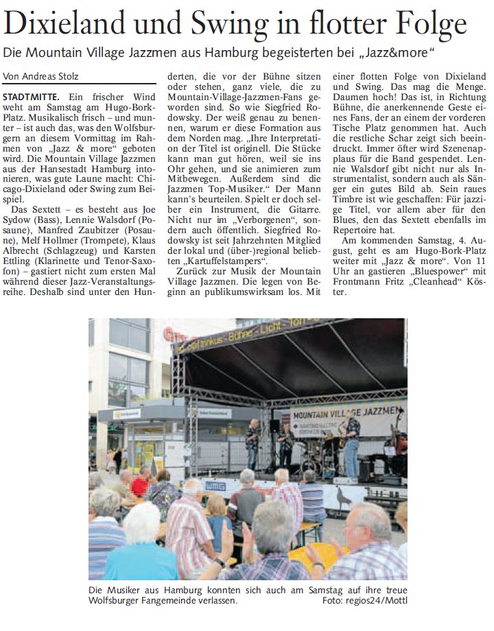 Mountain Village Jazzmen in Wolfsburg 2012, Jazz & More